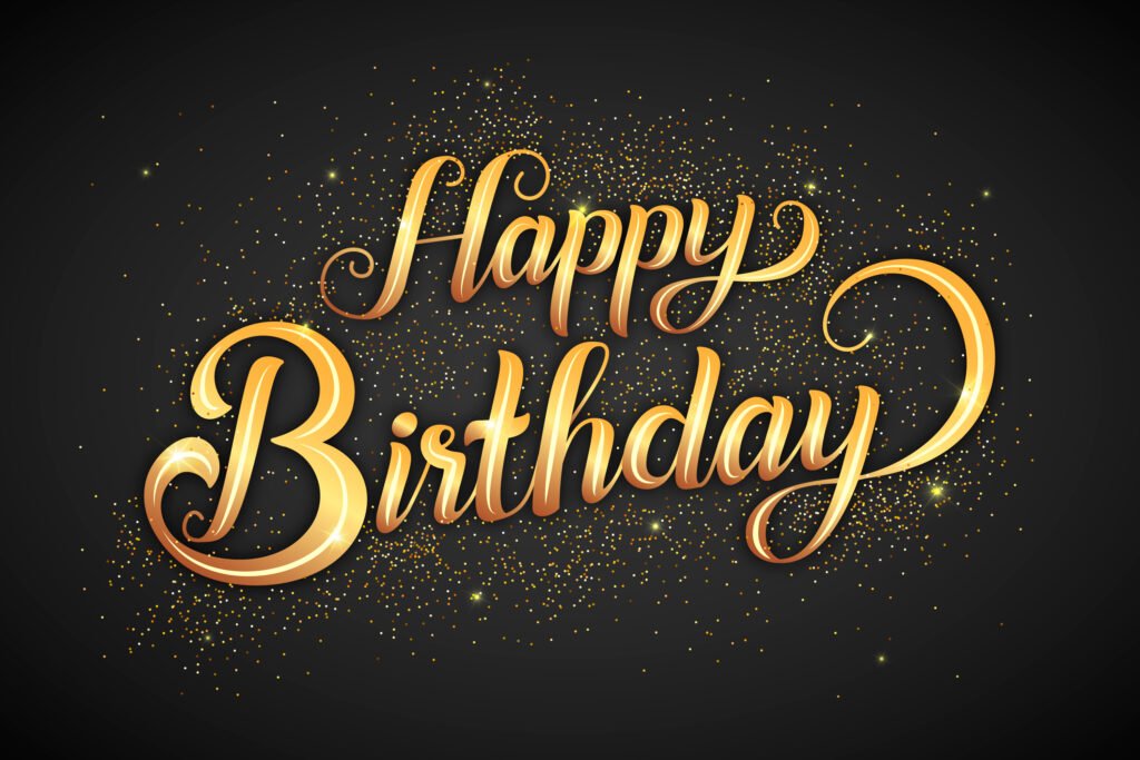 happy birthday in font
